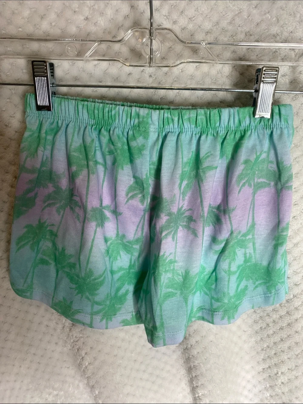 The Children's Place Lavender & Green Girls' Tank Top and Shorts Pajamas Set